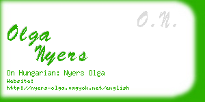 olga nyers business card